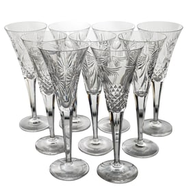 (9 pcs) Waterford Toasting Champagne Glasses