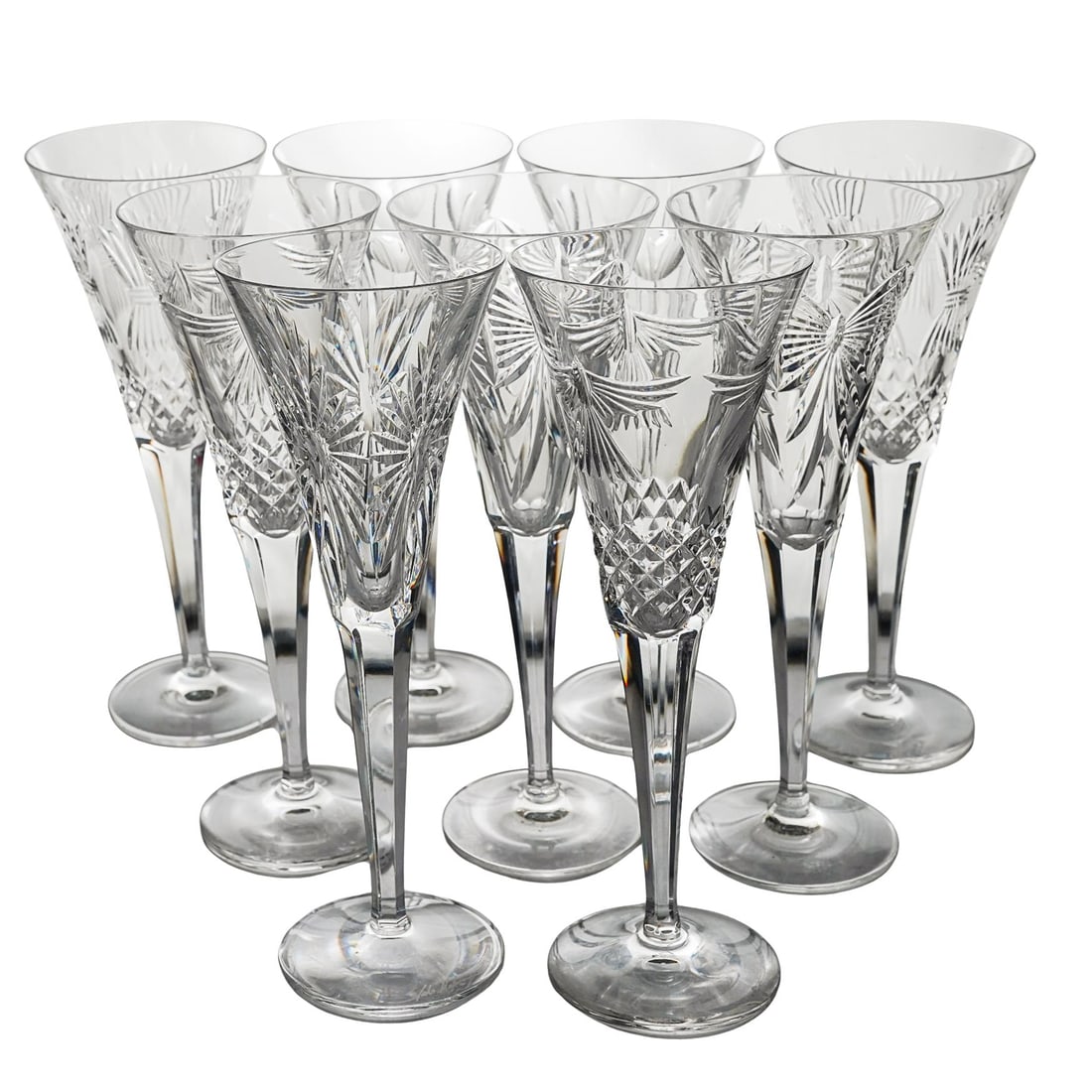 (9 pcs) Waterford Toasting Champagne Glasses (1 of 7)