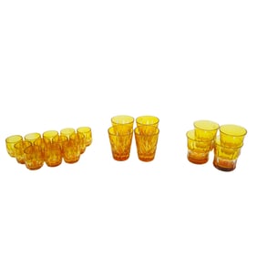 (20 Pcs) Hungarian Cut Crystal Glasses
