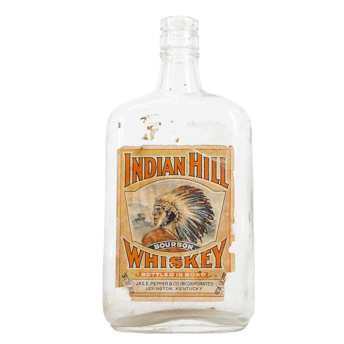 Vintage Indian Hill Bourbon Whiskey Bottle (1 of 3)