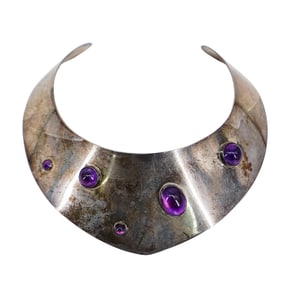 Sterling Silver Amethyst Choker