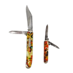 Pair Of Kent End Of Day Pocket Knives
