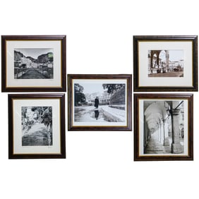 (5 Pc) Vintage Black and White Photographs