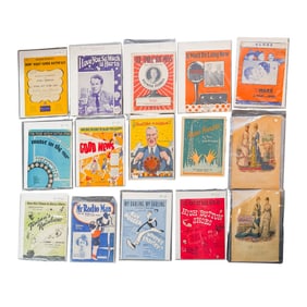 (13 Pc) Vintage Sheet Music