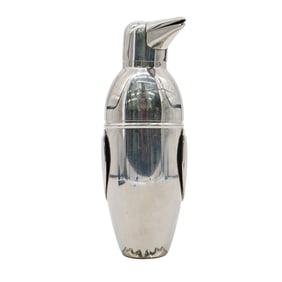 Silver Plated Penguin Cocktail Shaker