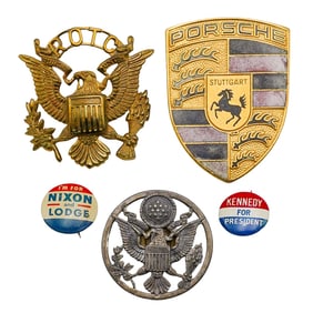 (5 Pcs) Group of Vintage Emblems