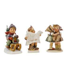 (3 pcs) Goebel (German, 1871-present) Porcelain Children Figurines