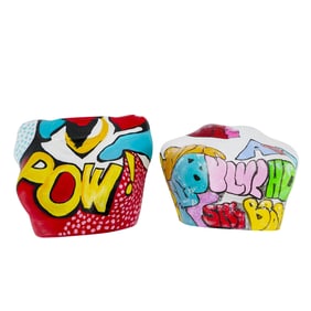 Pair of Street Pop Art Mannequin Busts