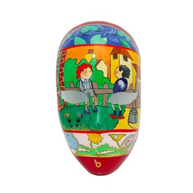 Italian Hand Painted Paper Mache Mask