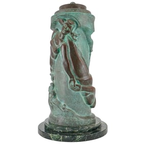 Margaret Brassler Kane (American. 1909-2006) Bronze Lamp Base