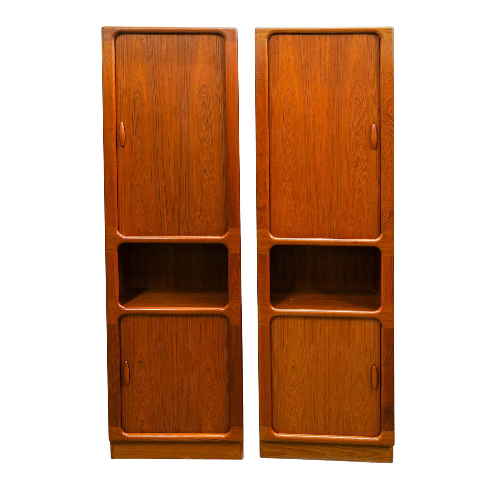 Pair of Mid Century Dyrlund Danish Teak Wood Tall Bookcases (1 of 7)
