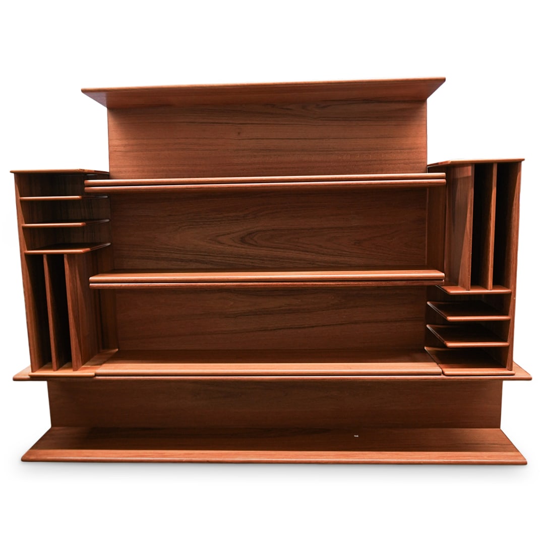 (6 Pcs) Mid Century Dyrlund Danish Teak Wood Floating Shelves (1 of 8)