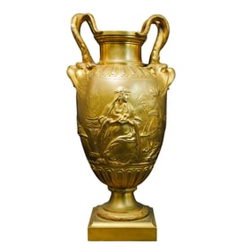 Ferdinand Barbedienne (French, 1810-1892) Gilt Bronze Urn