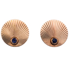 14k Gold and Sapphire Earrings
