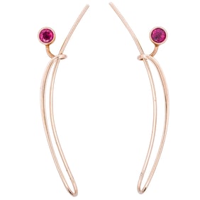 14k Gold and Amethyst Earrings