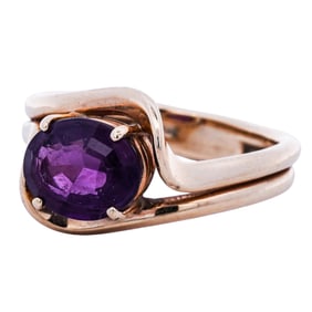 14k Gold and Amethyst Ring