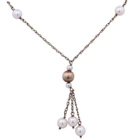 14k Gold and Pearl Necklace