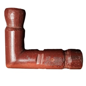 Antique Native American (Plains) Carved Catlinite Pipe