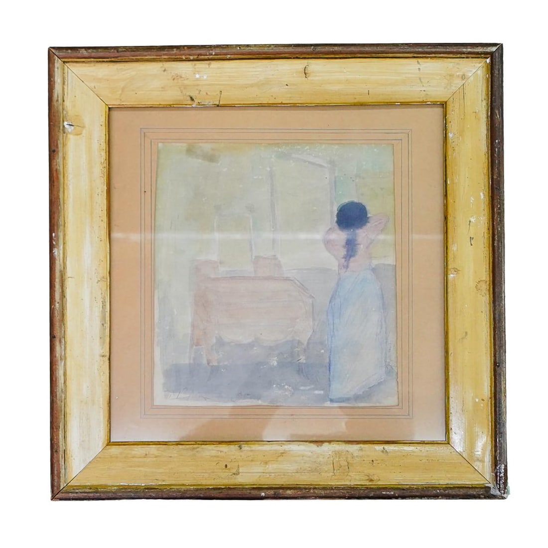 Attributed to Maurice Brianchon (1899–1979) Watercolor Painting (1 of 6)