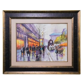 Edouard Cortes (French, 1882-1969) Portes Painting
