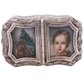 Antique English Sterling Silver Keepsake Box