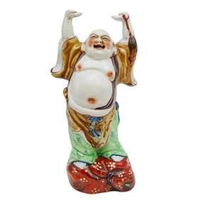Antique Chinese Buddha Porcelain Statue
