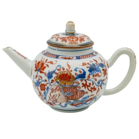 Antique Chinese Imari Porcelain Teapot
