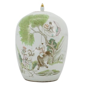 Chinese Famille Rose Porcelain Ginger Jar