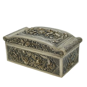 Antique Japanese Sterling Silver Tea Box