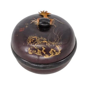 Antique Japanese Gilt Laquered Box