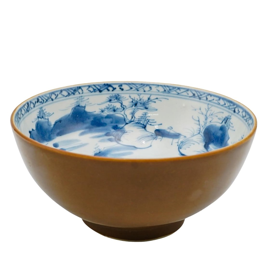 Antique Chinese Nanking Cargo Blue And White Porcelain Bowl (1 of 6)