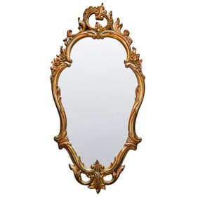 Hollywood Regency Gilt Wall Mirror