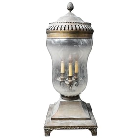 Large Antique Metal Lantern Light