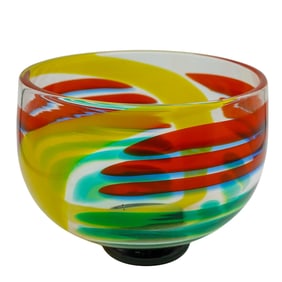 Salviati & Berit Johansson Art Glass Bowl