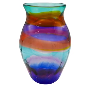 Signed Art Glass Vase