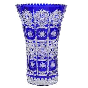 Schonborner Cobalt Crystal Vase