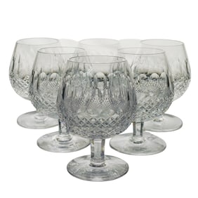 (6 Pcs) Waterford Crystal Colleen Brandy Snifter Glasses