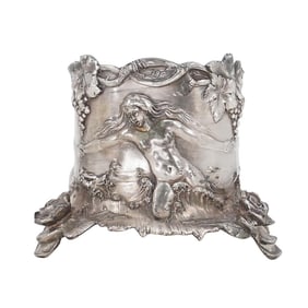 Art Nouveau WMF Silver Plated Bottle Holder