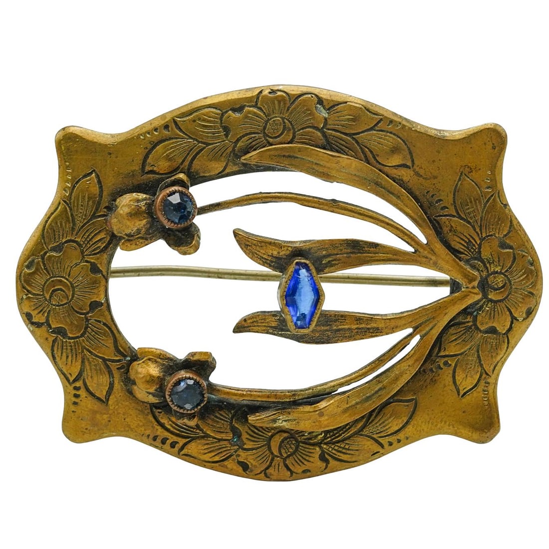 Art Nouveau Attr. To George Steere Sash Pins Brooch (1 of 4)