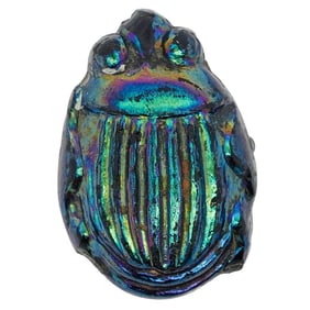 Antique Attributed to Tiffany Studios Glass Miniature Scarab