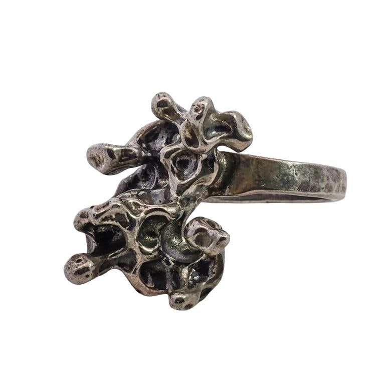 Warren Wood Abstract Sterling Silver Ring (1 of 5)