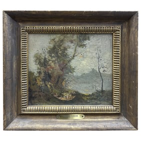 Attributed to George Innes (1825–1894) Oil on Canvas Painting