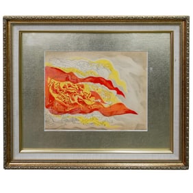 Abraham Rattner (American, 1895-1978) "Fire" Lithograph
