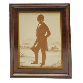Antique John Barr Silhouette Portrait