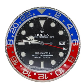 Rolex Style GMT-Master Pepsi Dealers Wall Clock