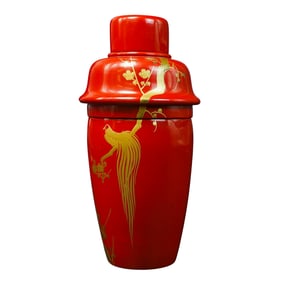 Vintage Japanese Lacquered Cocktail Shaker