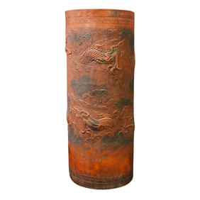 Antique Chinese Terracotta Umbrella Holder