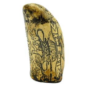 Whaler Lion 1827 Scrimshaw