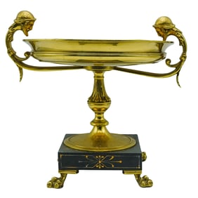 Antique French Empire Style Bronze Tazza