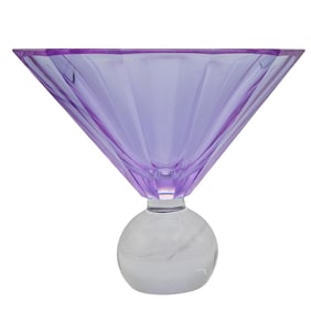 Moser 'Her Majesty' Art Glass Bowl by Jan Mares